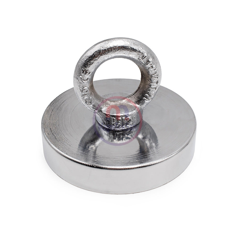 Ø100 mm Marine Magnet - Rescue Magnet with Hook - 250 kg Force