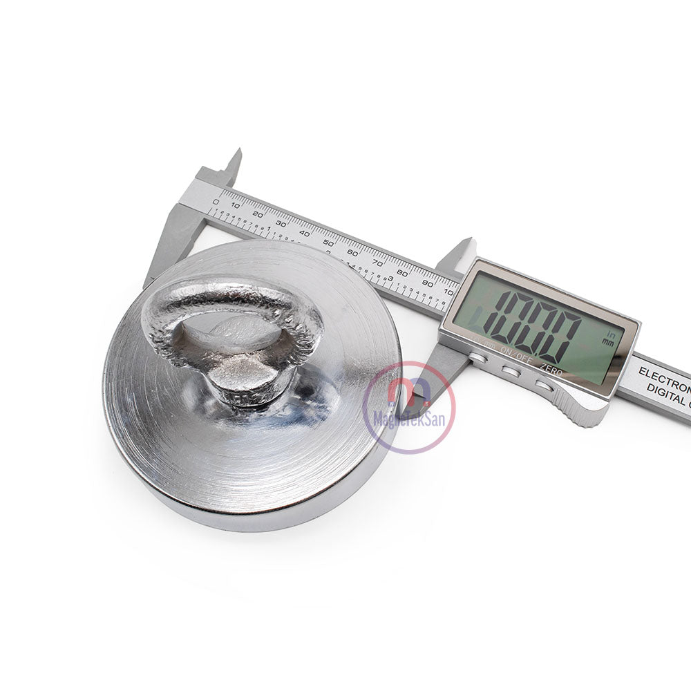 Ø100 mm Marine Magnet - Rescue Magnet with Hook - 250 kg Force