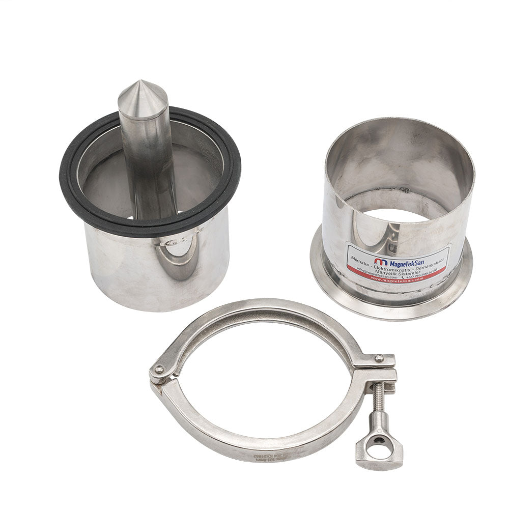 Ø100 mm Inlet Outlet Pipe Type Bullet Magnet