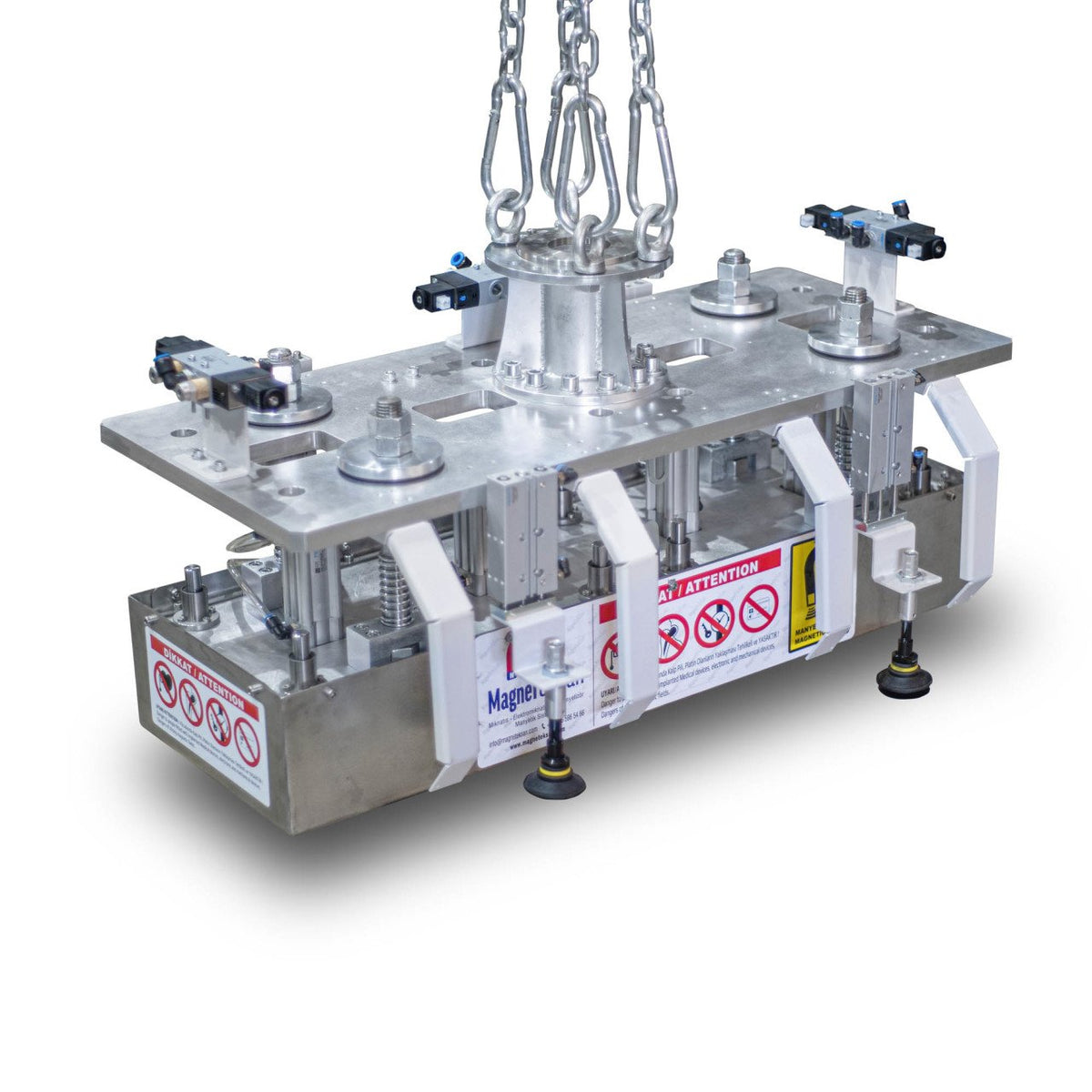 1000x300 mm Box Palletizing Magnet - Pneumatic (Piston-Driven)