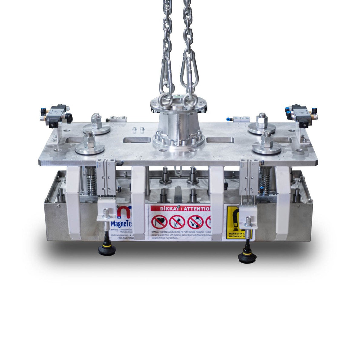 1000x300 mm Box Palletizing Magnet - Pneumatic (Piston-Driven)
