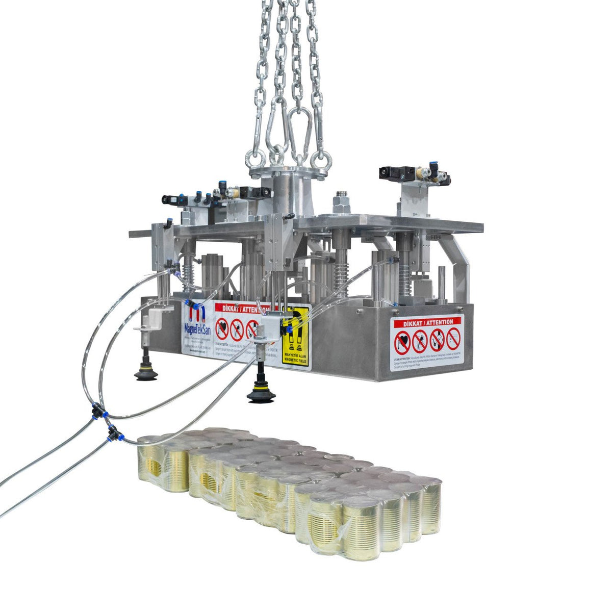 1000x300 mm Box Palletizing Magnet - Pneumatic (Piston-Driven)