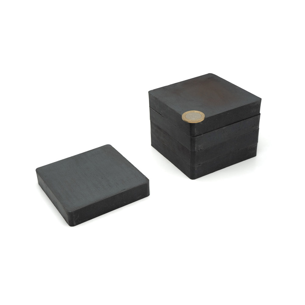 100x100x20 mm Y35 Quality Strong Ferrite Magnet