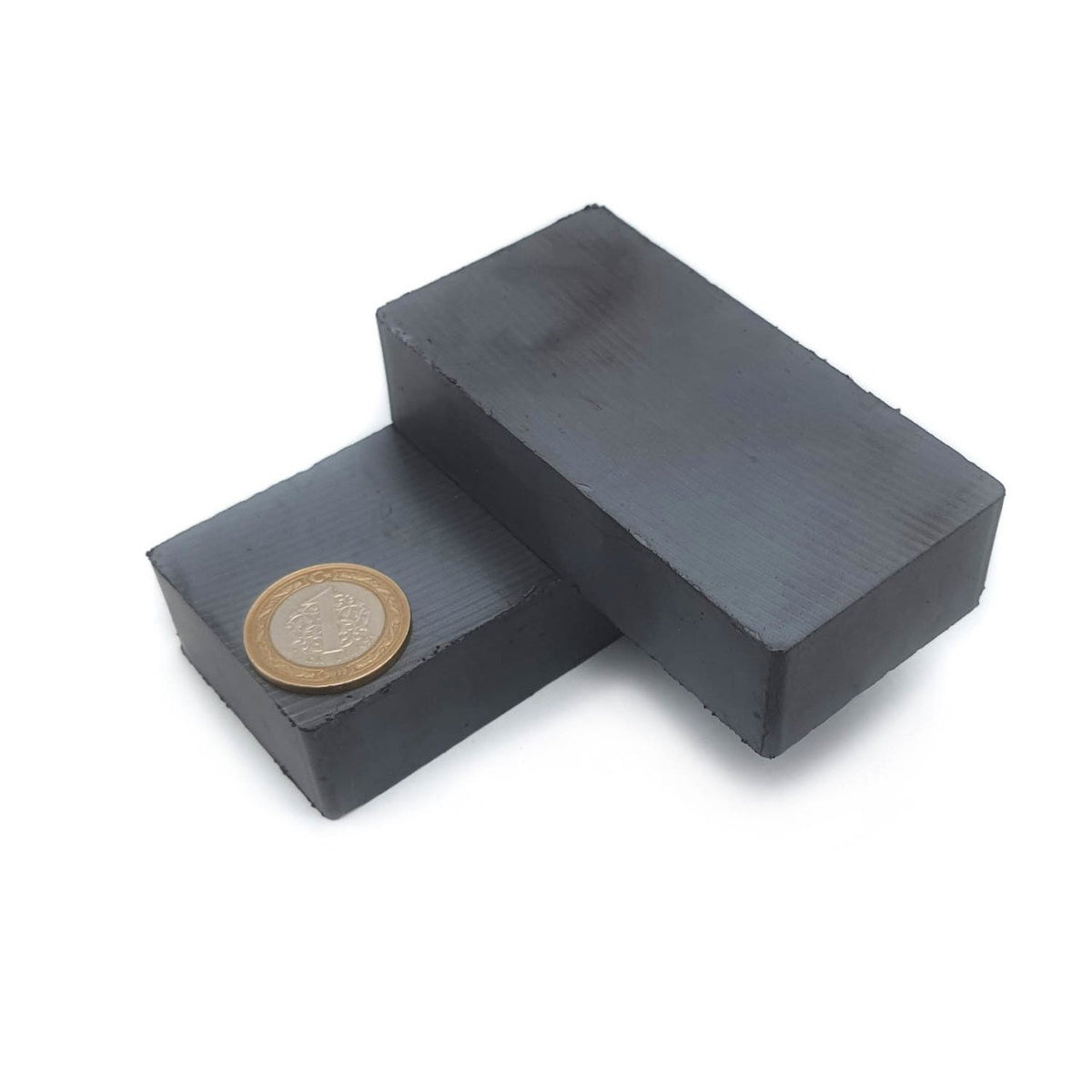 100x50x25 mm Ferrite - Ceramic Processing Magnet (Y35 Quality)
