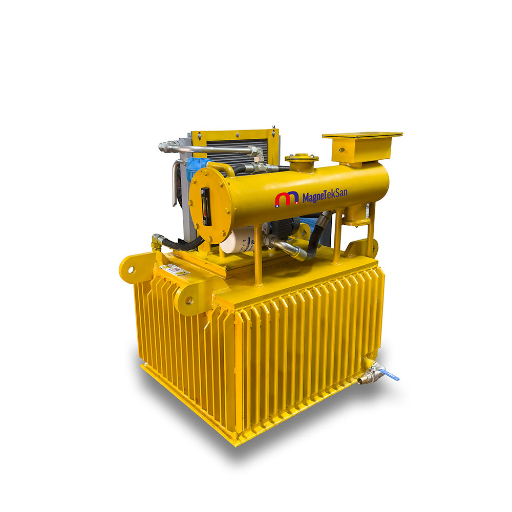 1100x1100x500 mm Oil-Cooled Electromagnetic Plate Magnet – 17 kW High Power