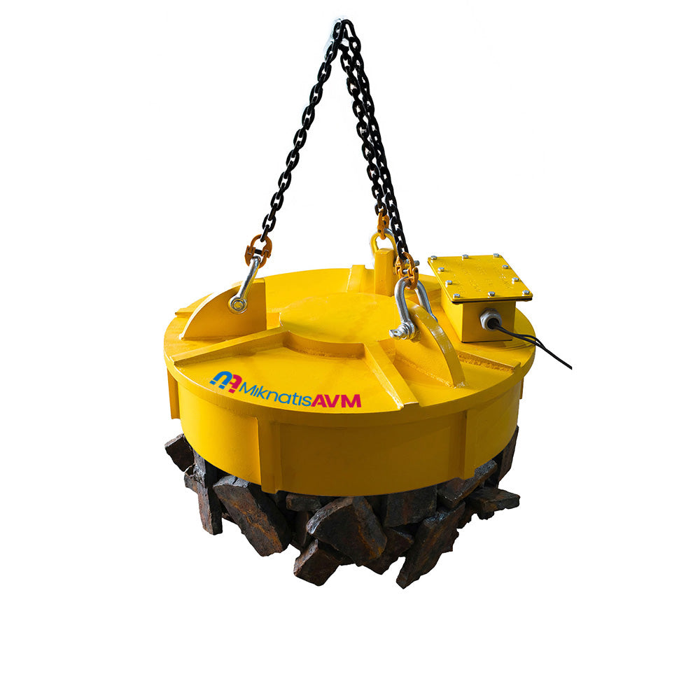 Ø1250 mm Heavy Duty Electromagnet – Pig Iron Scrap Lifting Magnet