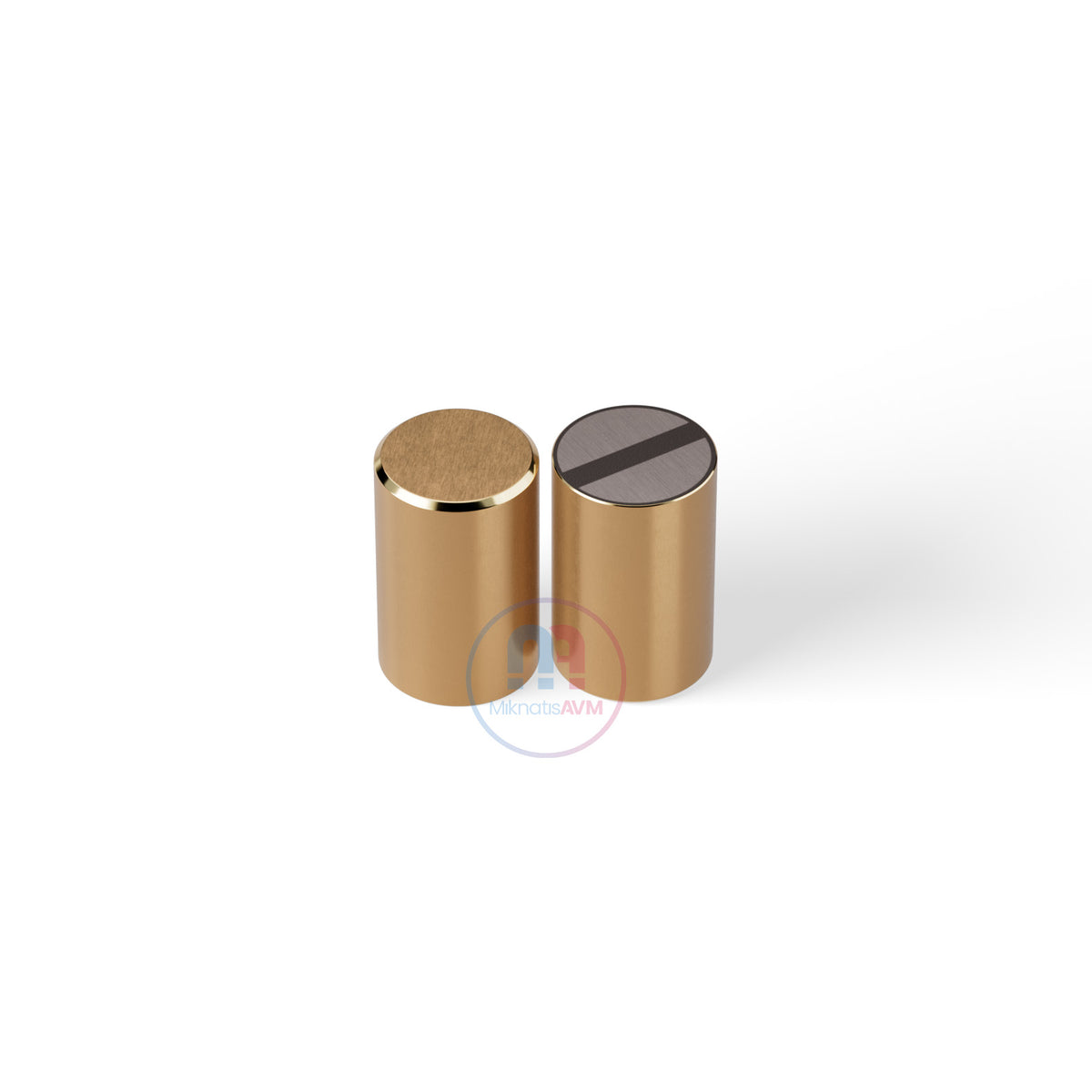 Ø13x20 mm Flat Brass Pot Magnet