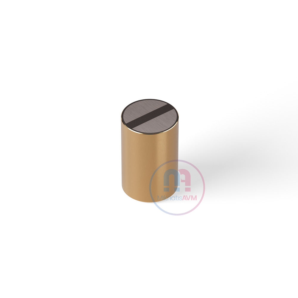 Ø13x20 mm Flat Brass Pot Magnet