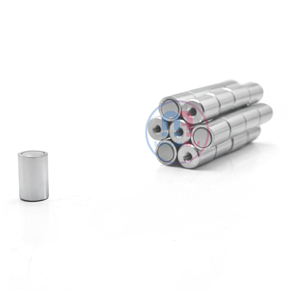 Ø13x20 mm Female Threaded Neodymium Pot Magnet – M5x10, N35 Grade Cylindrical Magnet with High Holding Power