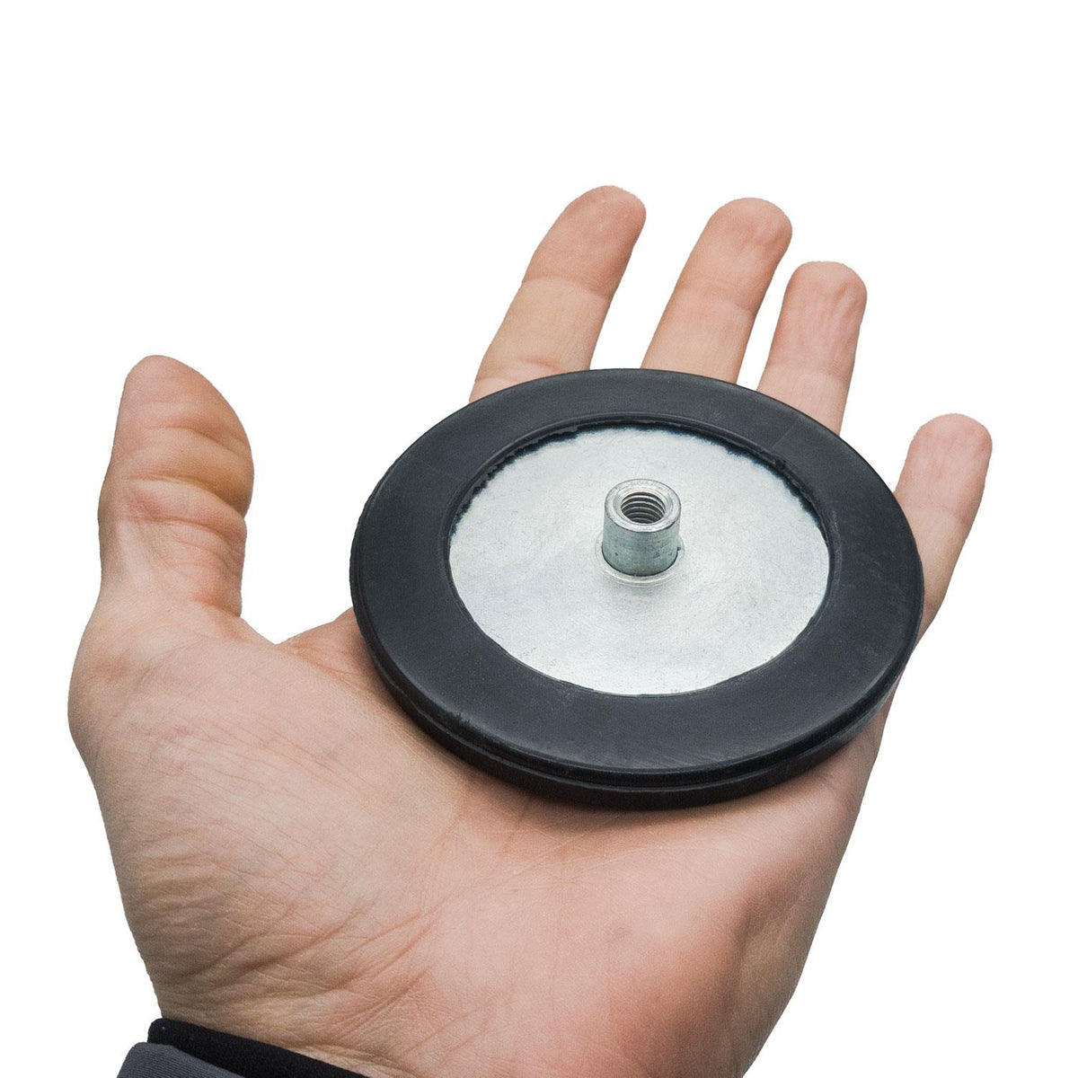 Ø88 mm Rubber Coated Magnet - N35 Neodymium
