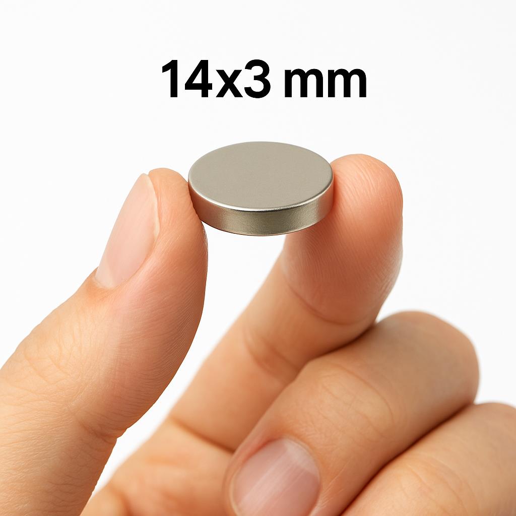 Ø14x3 mm N35 Neodymium Magnet (Diameter 14 mm x Thickness 3 mm)