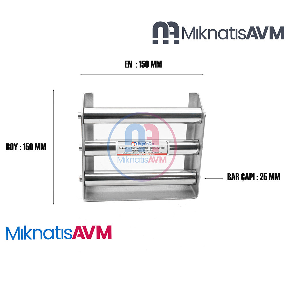 Ø150x150 mm Ø25x3 S882T Neodymium Magnetic Grid – Compact Design, High Gauss Strength