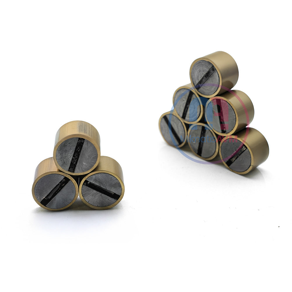 Ø15x10 mm M4x5 Brass Pot Magnet
