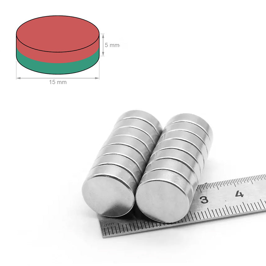 Ø15x5 mm N35 Neodymium Magnet