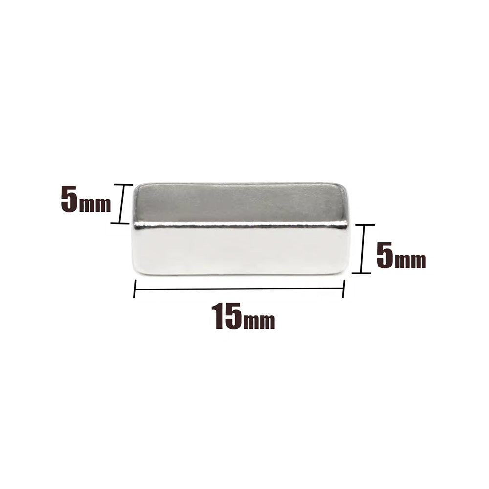 15x5x5 mm Neodymium Magnet (Diameter 15 mm x Thickness 5 mm)