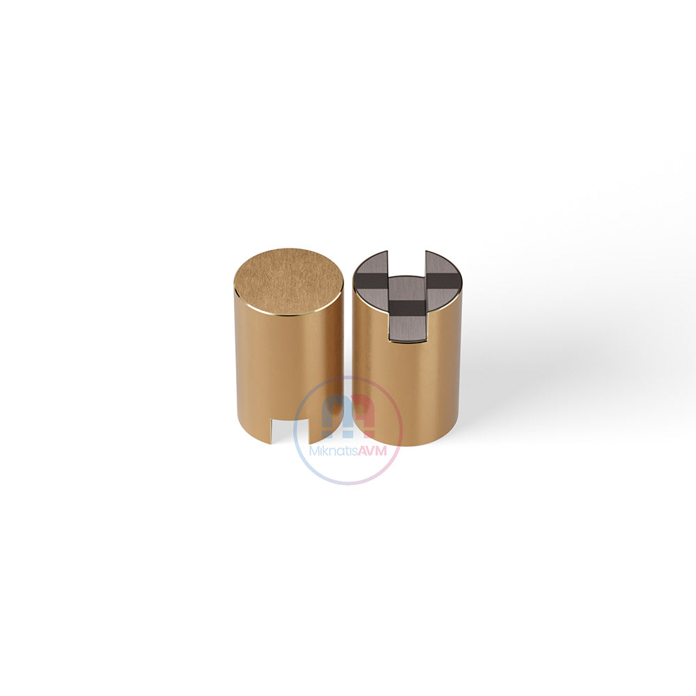 Ø16x25 mm Channel Type Blind Brass Pot Magnet