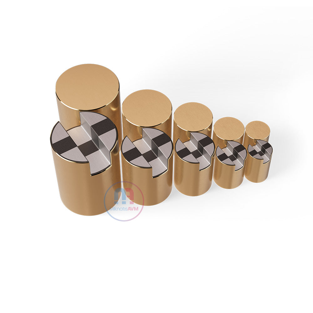 Ø16x25 mm Channel Type Blind Brass Pot Magnet