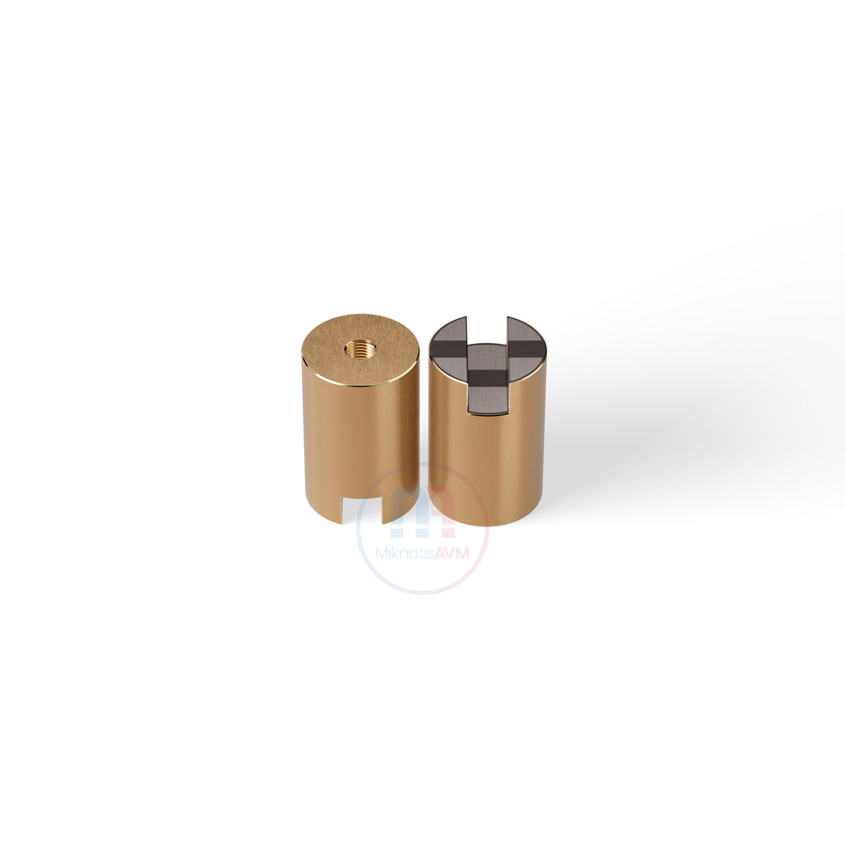 Ø16x25 mm M6x4 Channel Type Female Brass Pot Magnet