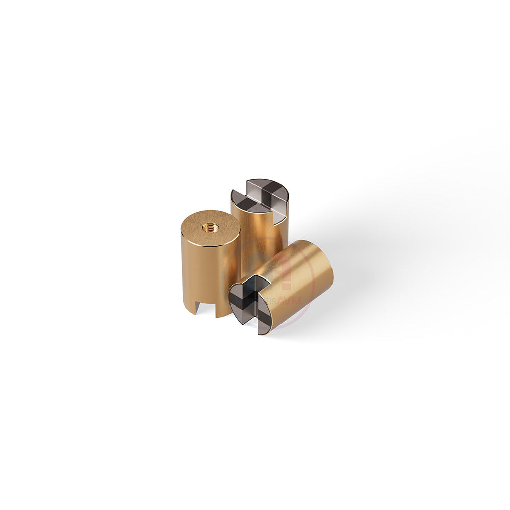 Ø16x25 mm M6x4 Channel Type Female Brass Pot Magnet