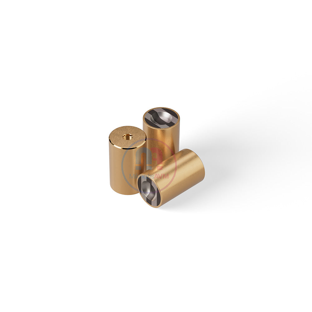 Ø16x25 mm M6x8 Half-Sphere Female Brass Pot Magnet