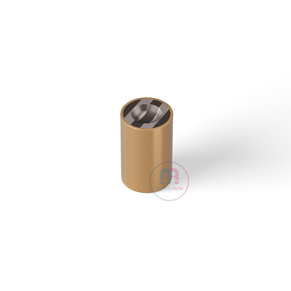 Ø16x25 mm Hemispherical Blind Brass Pot Magnet