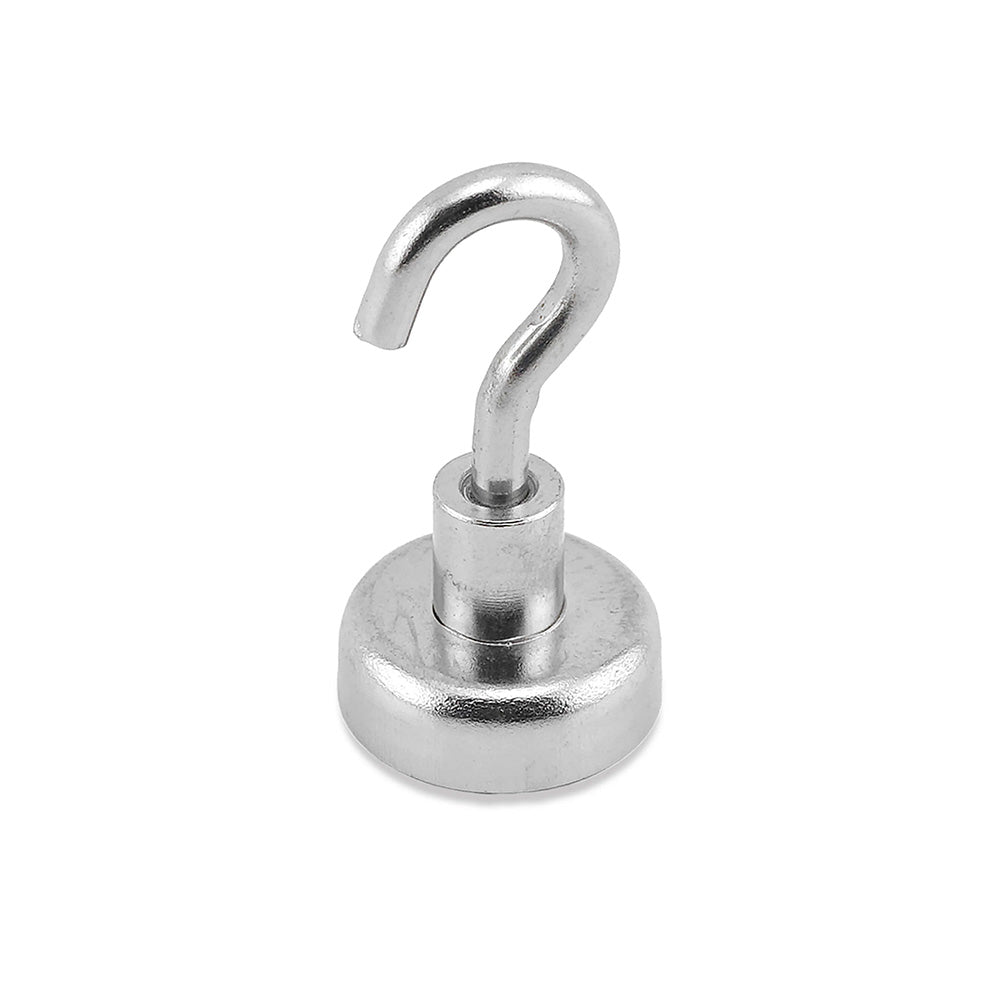 Ø16x5 mm Neodymium Pot Magnet with Female Connector - Hooked