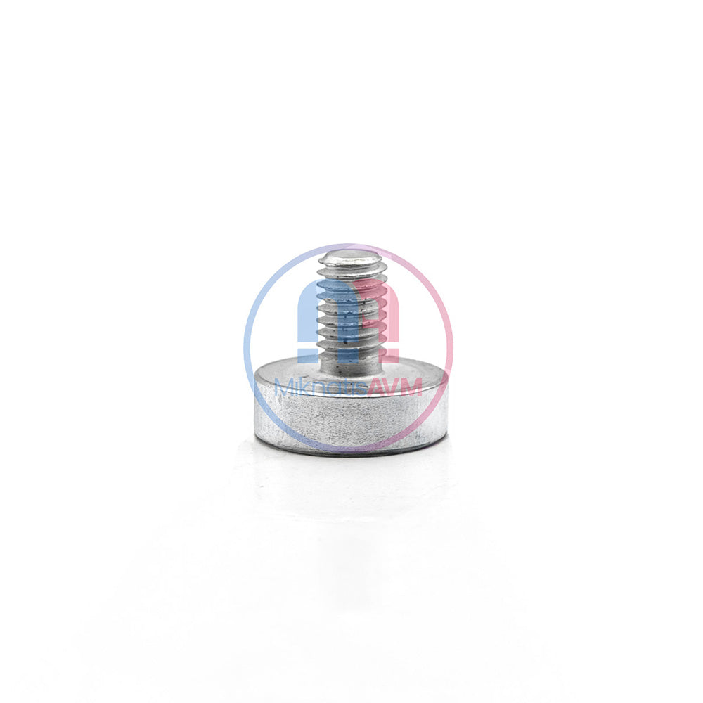 Ø16x5 mm N35 Male Threaded Neodymium Pot Magnet – M6x10 Stud, Compact High-Grip Magnet