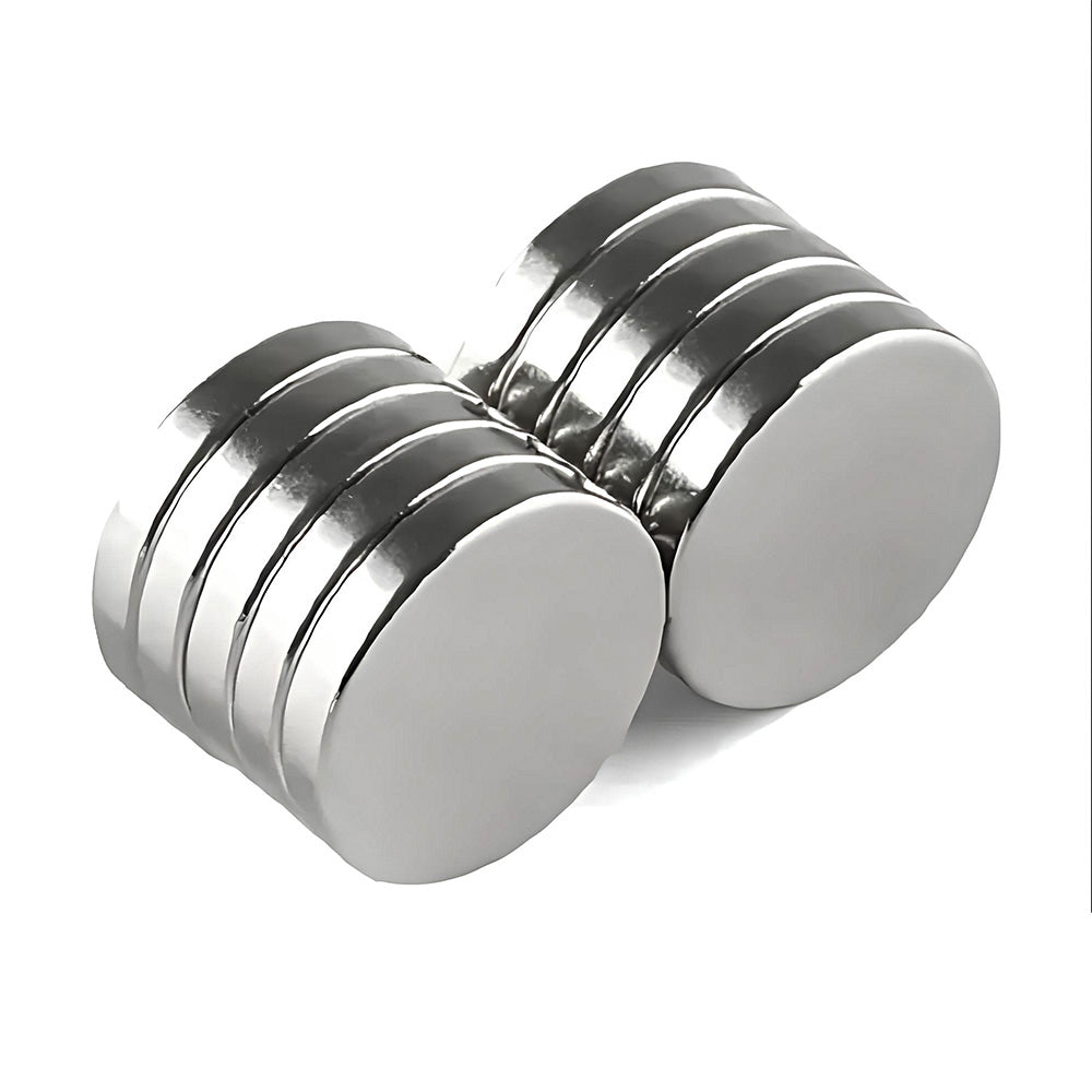 Ø17.5x4 mm N45 Neodymium Magnet Nickel