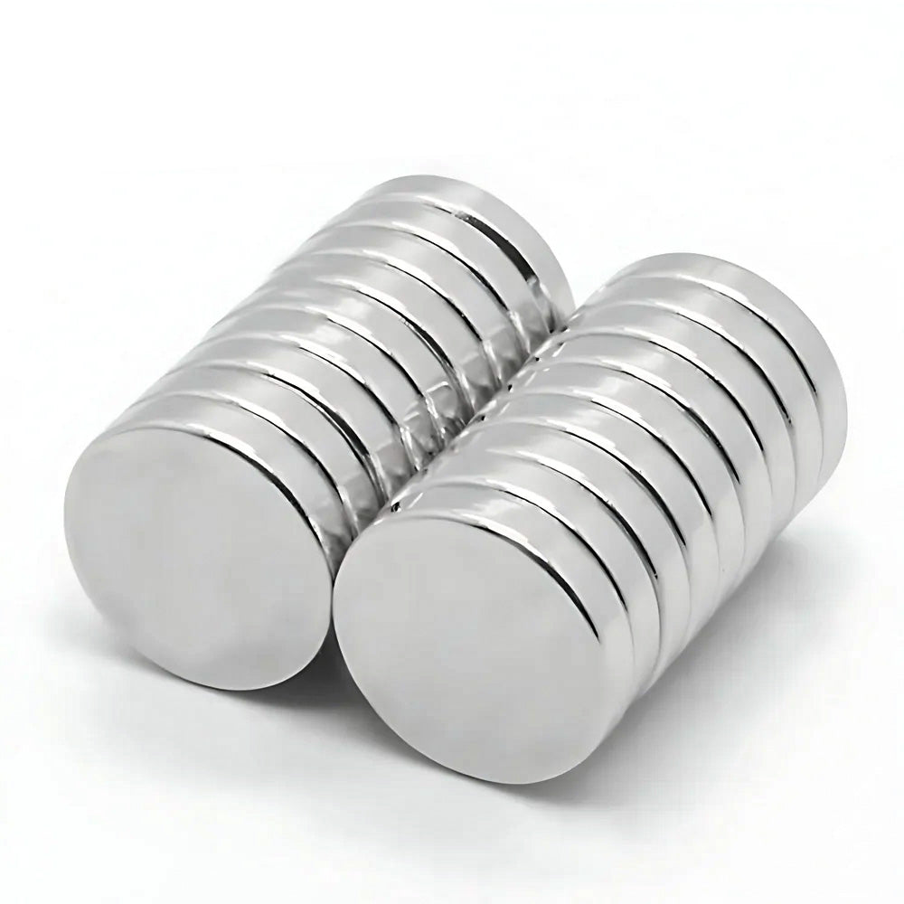 Ø17.5x4 mm N45 Neodymium Magnet Nickel