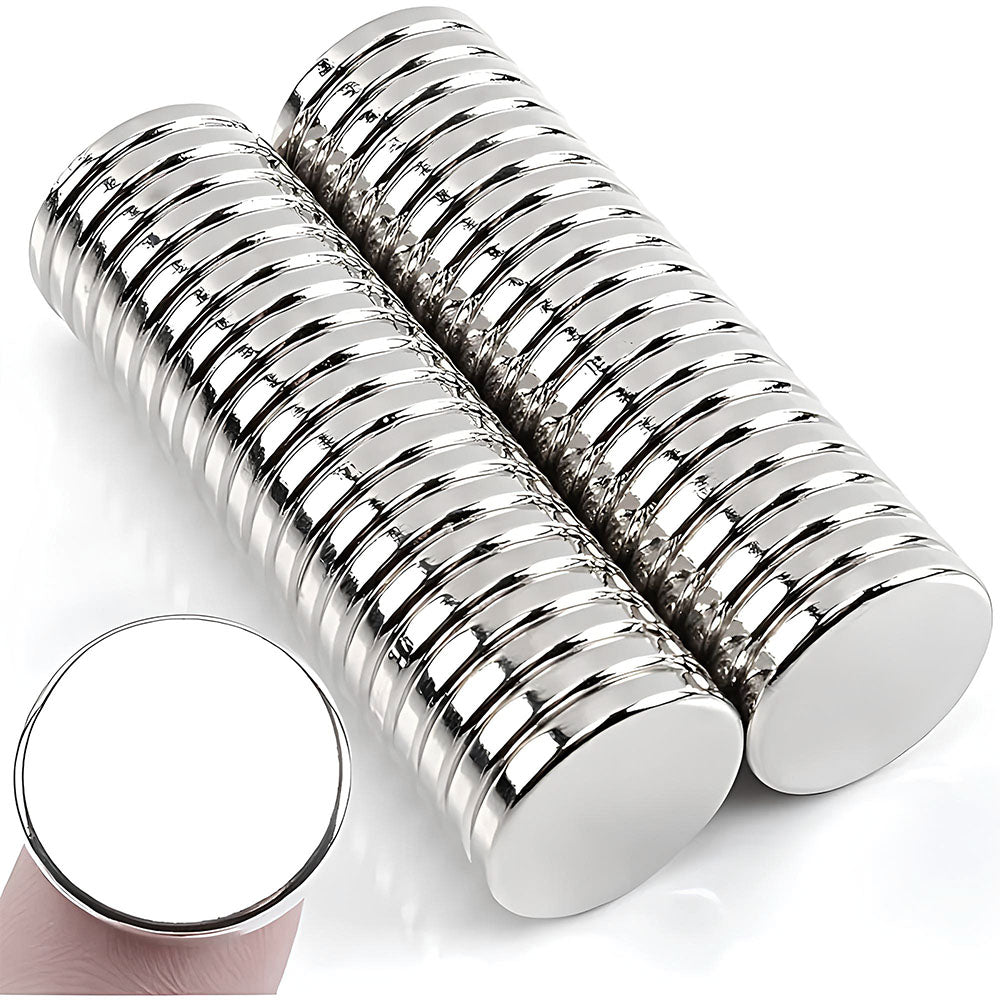 Ø17.5x4 mm N45 Neodymium Magnet Nickel