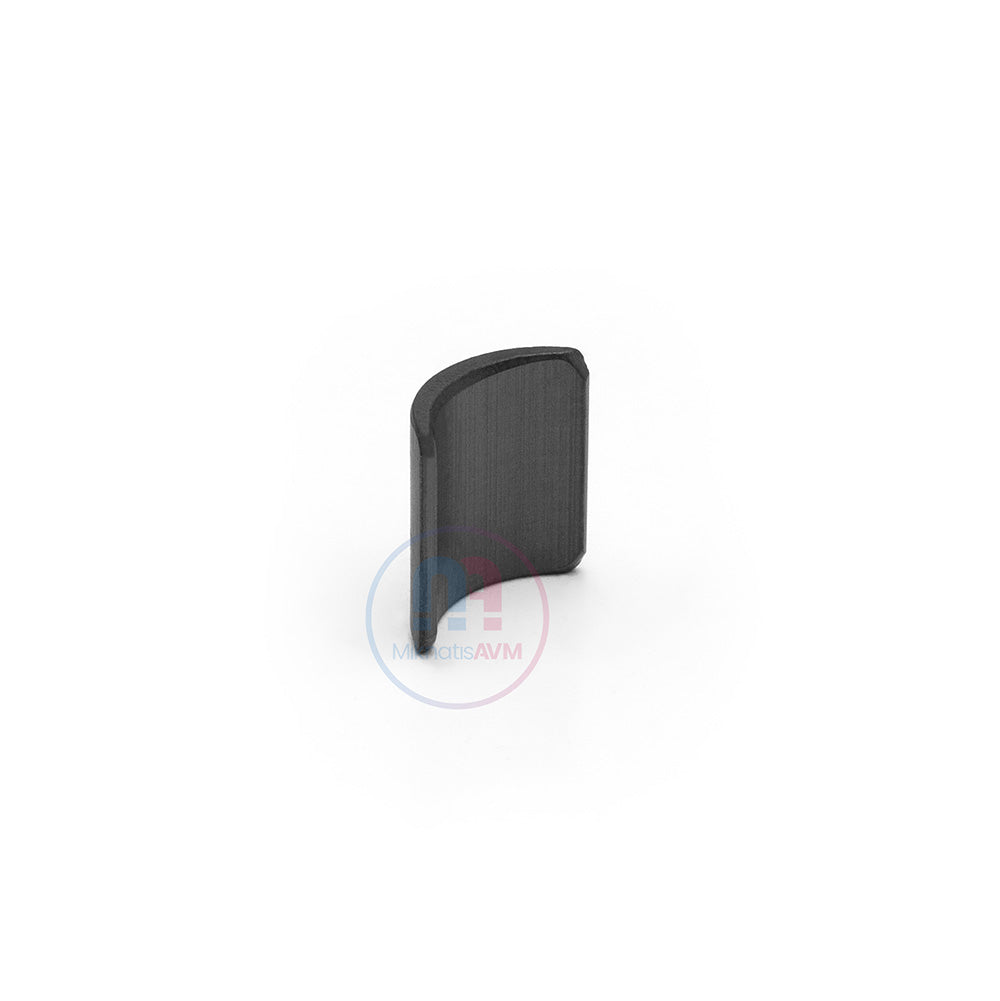 18.5x19 mm Ferrite Arc Magnet (External Pole N)