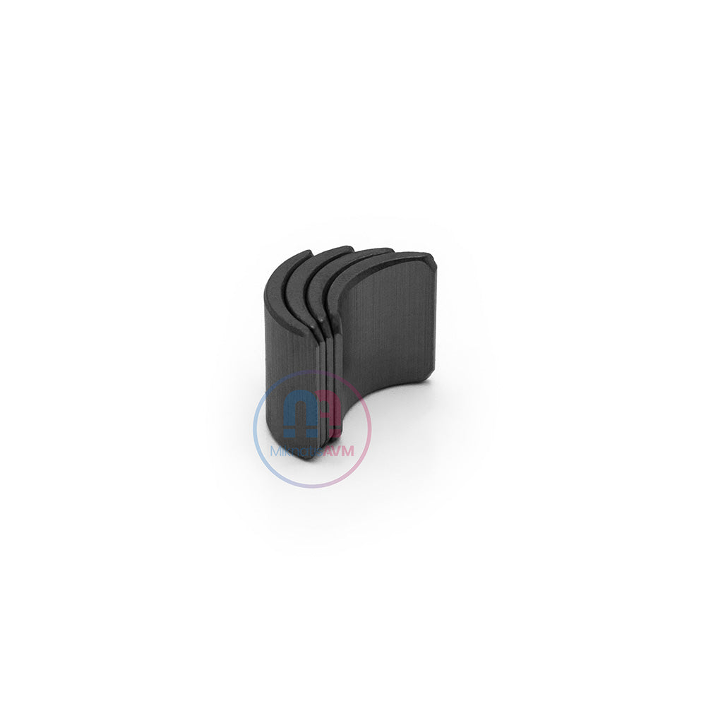 18.5x19 mm Ferrite Arc Magnet (External Pole S)
