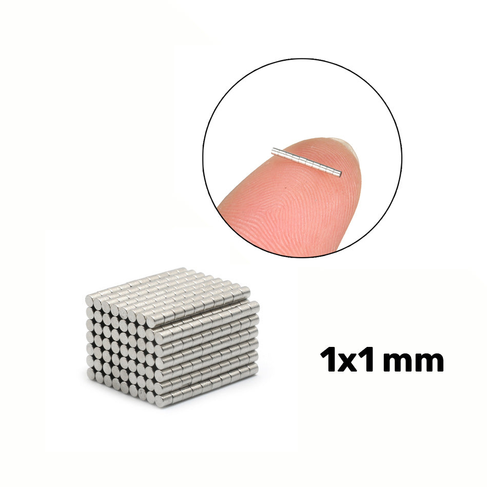 Diameter 1 mm x Thickness 1 mm Neodymium Magnet