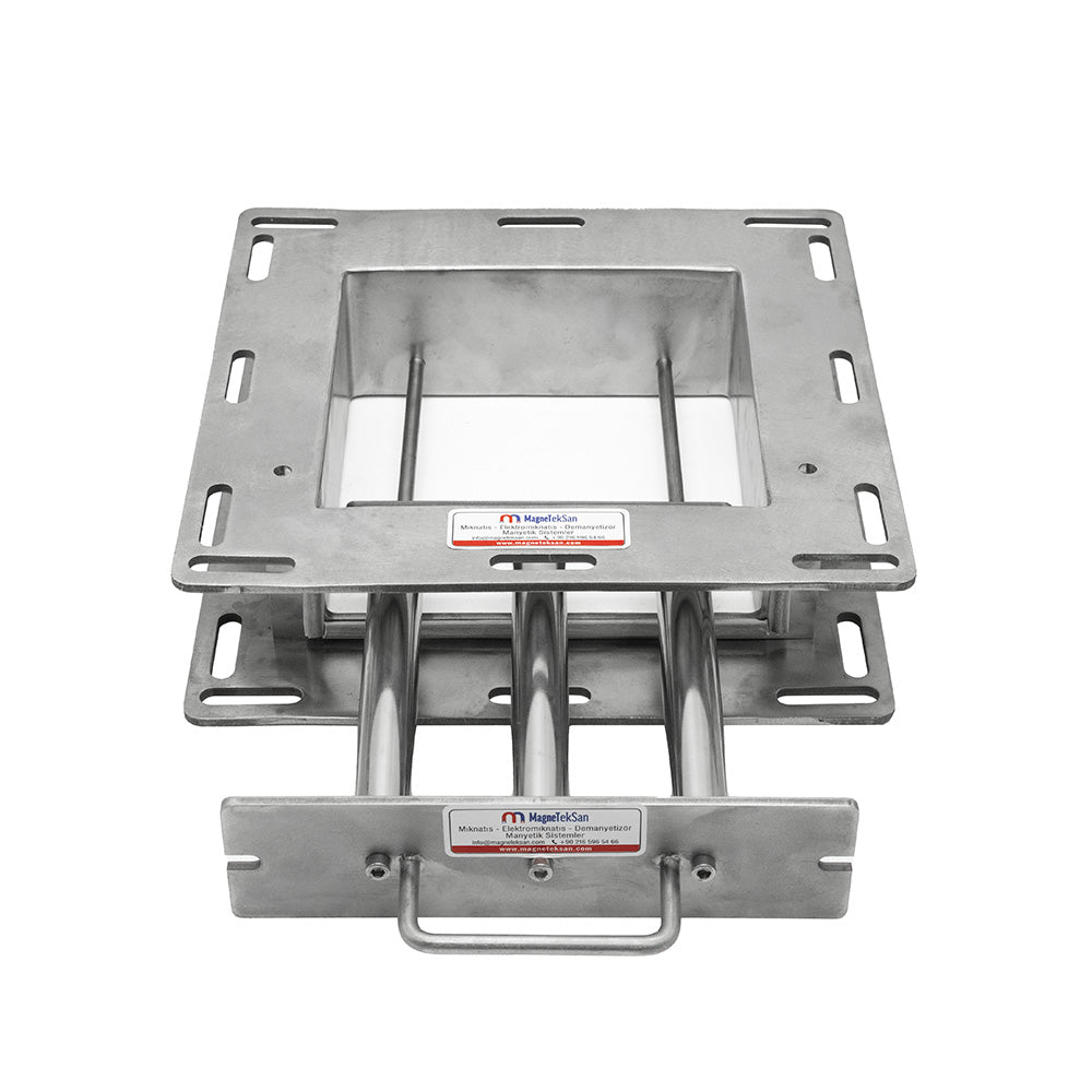 200x200 mm Drawer-Type Grid Magnet Separator – For Polyethylene Granule Raw Material