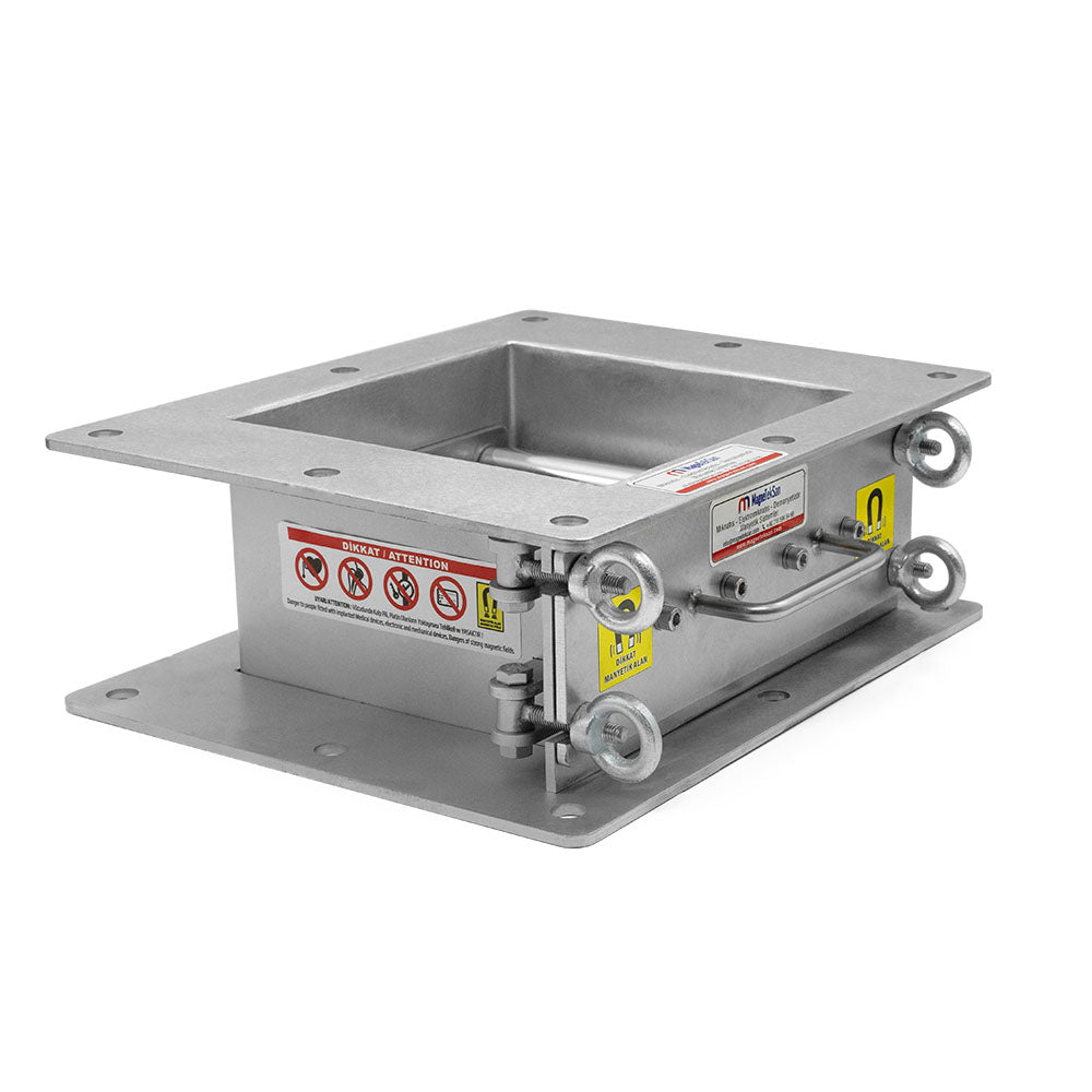 200x200 mm Inlet/Outlet Ø25x200 mm N35 4-Bar Drawer-Type Magnetic Separator