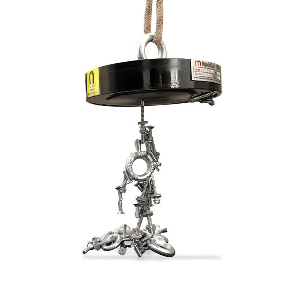 Ø200x40 mm Electromagnet for Collecting Nails - Screws - 200 kg Attractive Power
