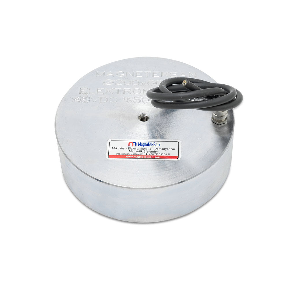 Ø200x60 mm Top-Mounted Powerful Electromagnet