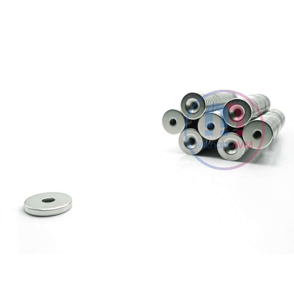 Ø20x10/5.5x3 mm Curved Hole Neodymium Magnet