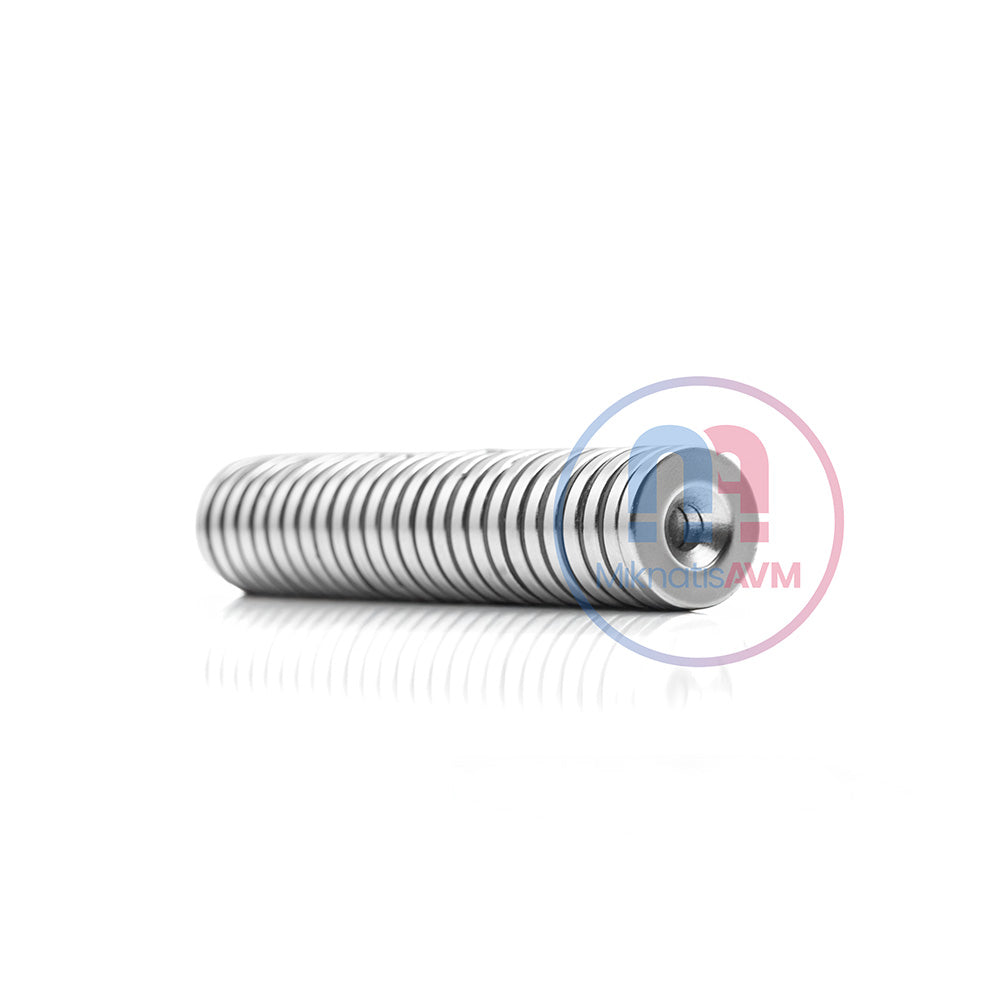 Ø20x10/5.5x3 mm Curved Hole Neodymium Magnet