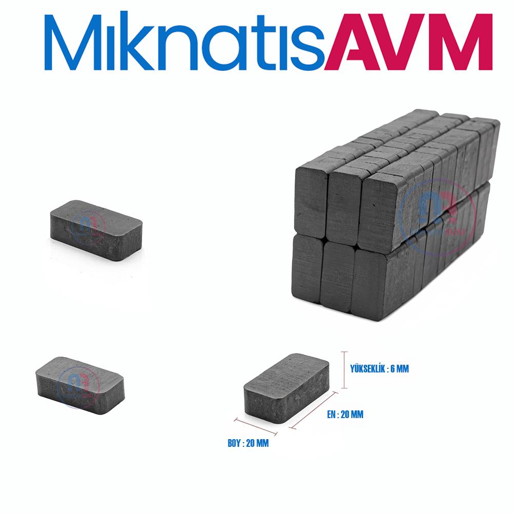 20x10x6 mm Ferrite Magnet