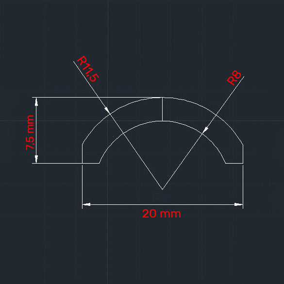 20x21 mm Motor Magnet (Outer Pole N)