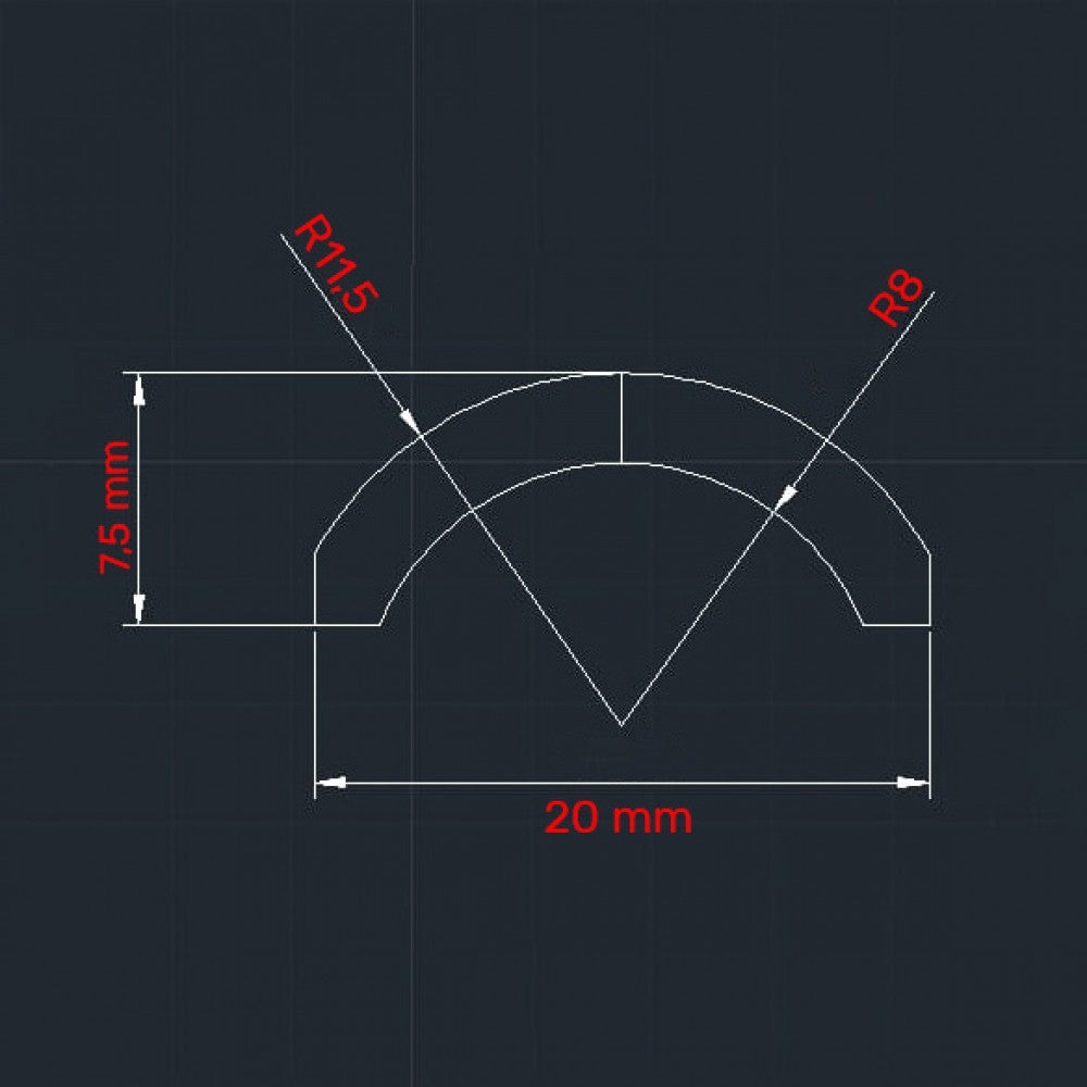 20x21 mm Motor Magnet (Outer Pole S)