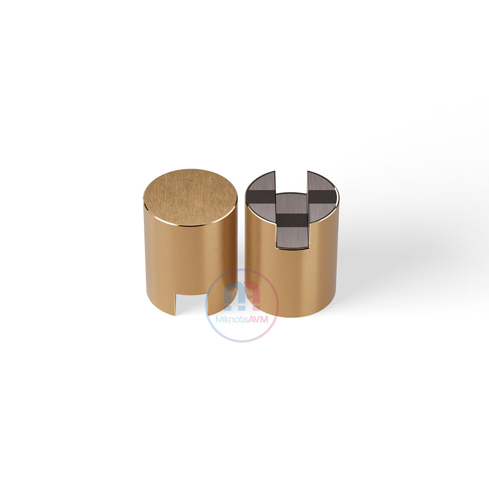 Ø20x25 mm Channel Type Blind Brass Pot Magnet