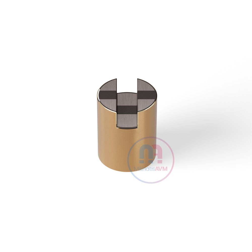 Ø20x25 mm Channel Type Blind Brass Pot Magnet