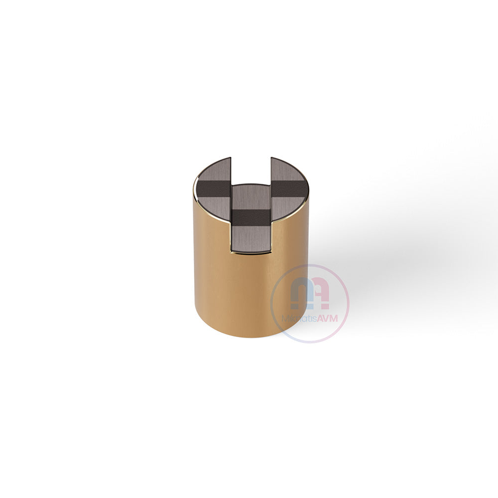 Ø20x25 mm M6x4 Channel Type Female Brass Pot Magnet