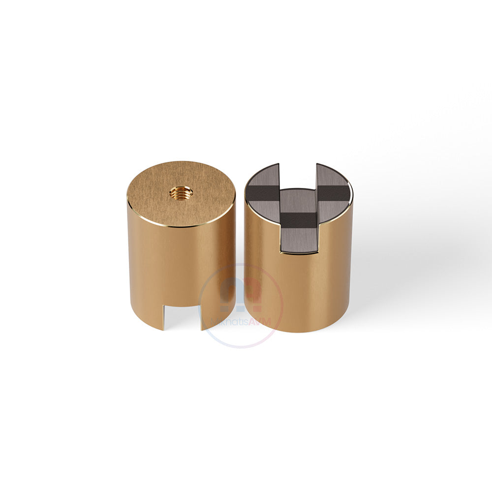 Ø20x25 mm M6x4 Channel Type Female Brass Pot Magnet