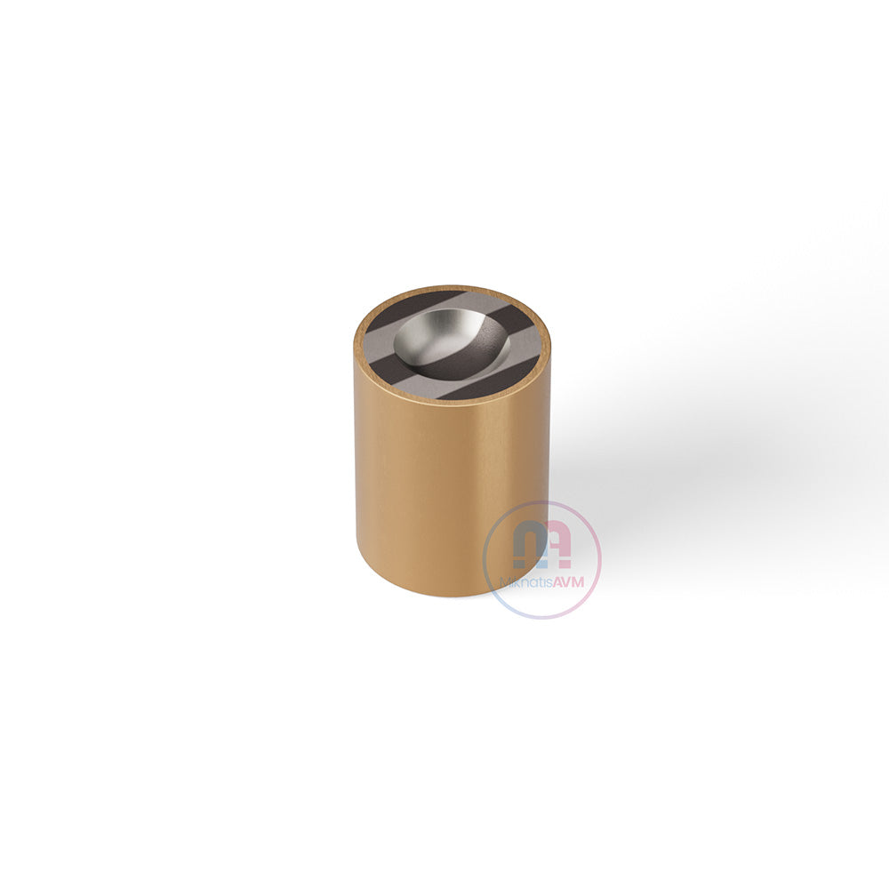 Ø20x25 mm Hemispherical Blind Brass Pot Magnet