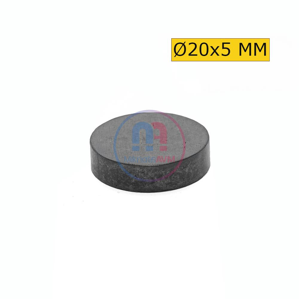 Ø20x5 mm Ferrite Magnet