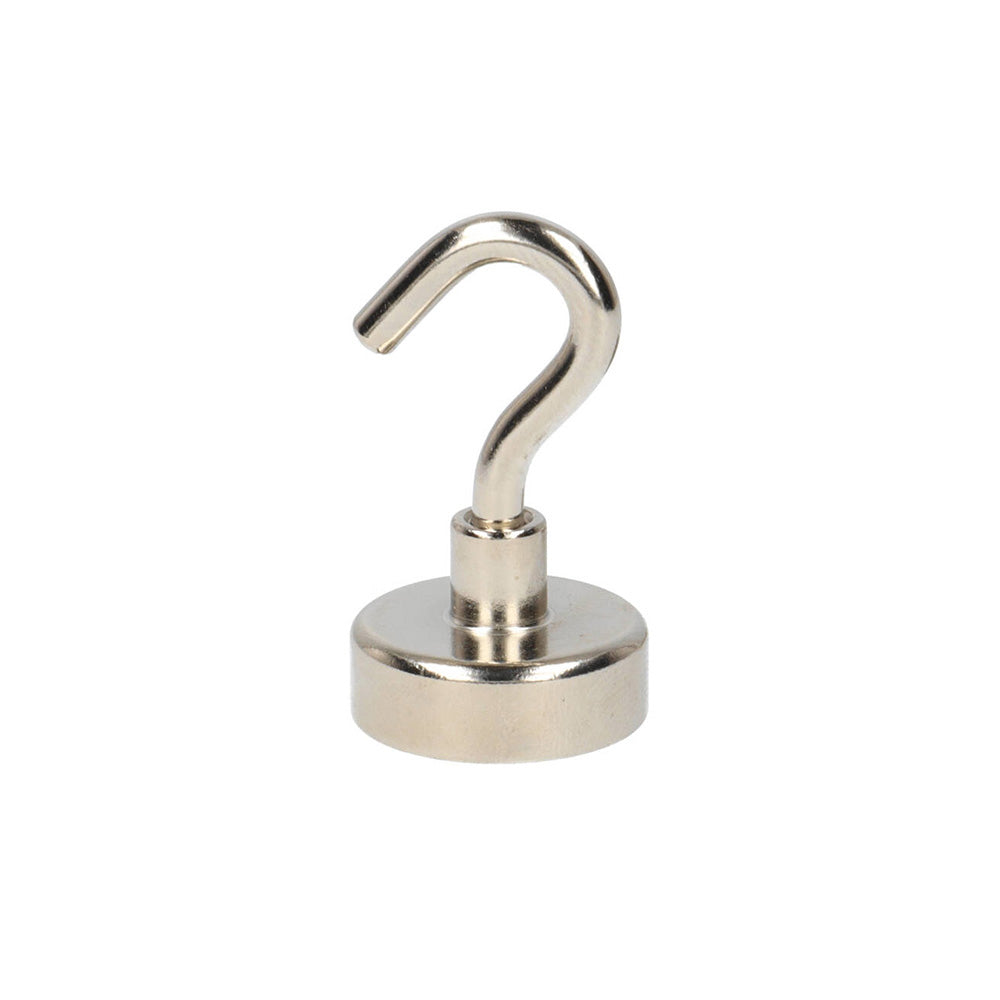 Ø20x7 mm Neodymium Pot Magnet with Female Connector - Hooked