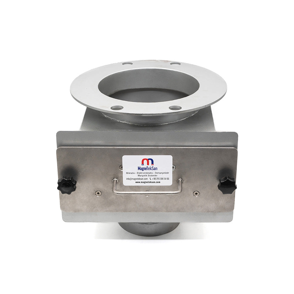 Ø220 mm Inlet, Ø150 mm Outlet Staggered Sequence Magnetic Grid in Housing